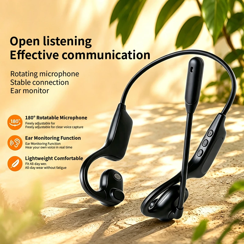 Shure Mic Sm58 - Open-ear draadloze headset met draaibare microfoon,