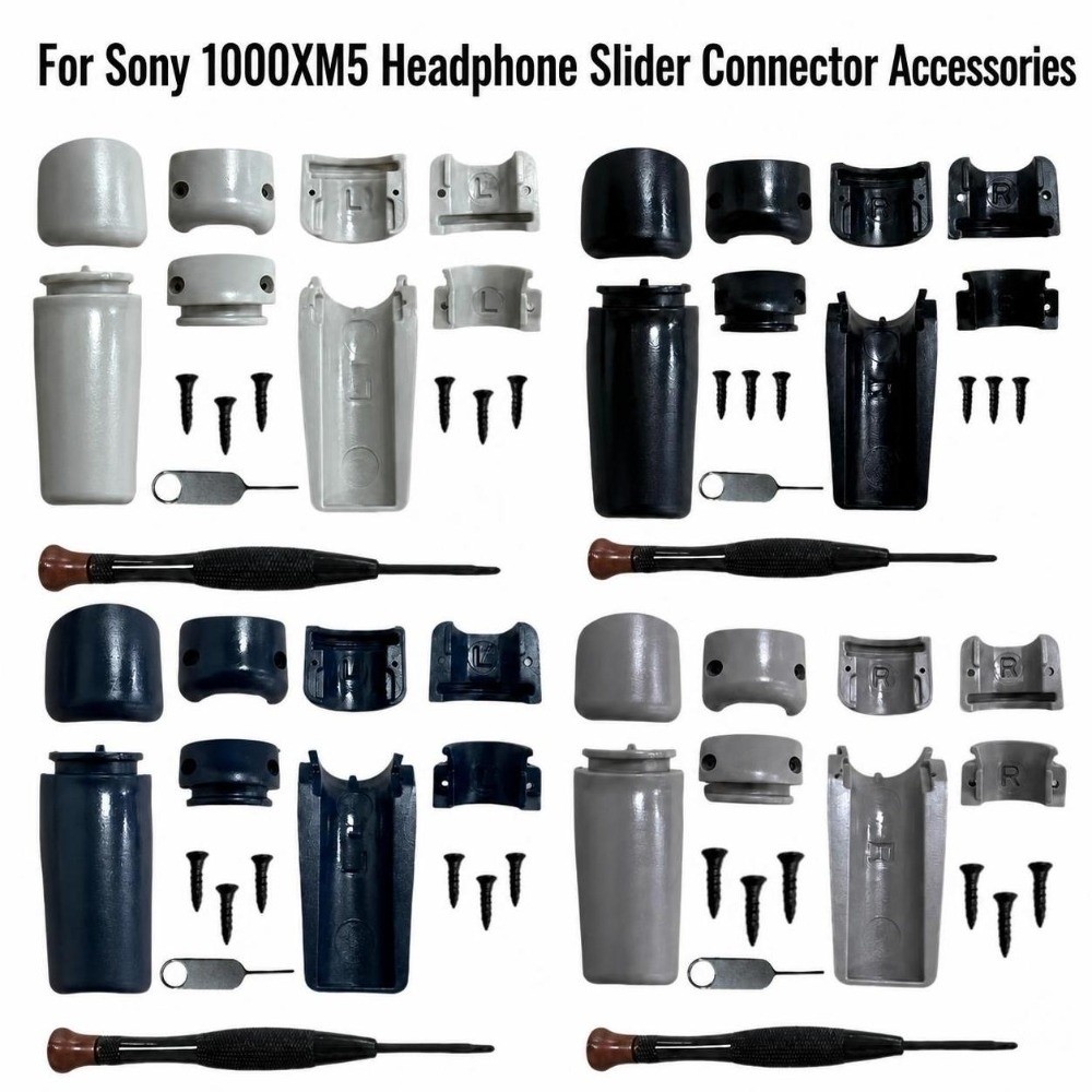 Sony Headphone Wh-1000Xm5 - Reparatieset voor plastic hoofdtelefoonscharnier met demontagegereedschap,