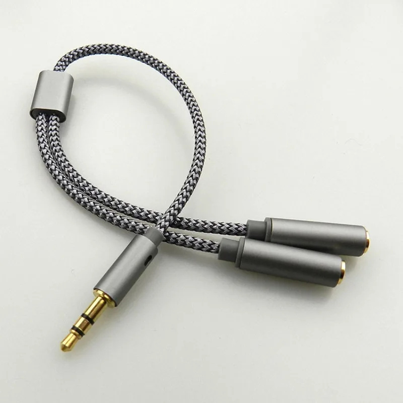 Earphone Splitter Jack - 3,5 mm audio-splitter, 1 mannelijke naar
