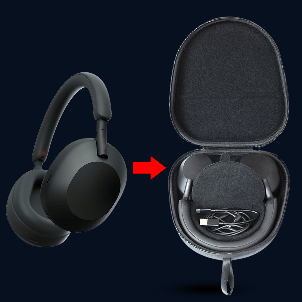 Stevige draagkoffer, bescherme - Sony Headphone Wh-1000Xm5 recensie en prijs
